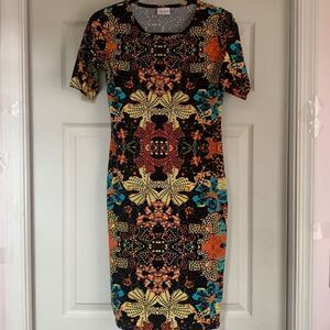 LuLaRoe Women’s Dress Size XS Bodycon Short Sleeves